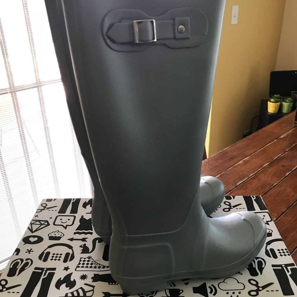 Practically new rain boots